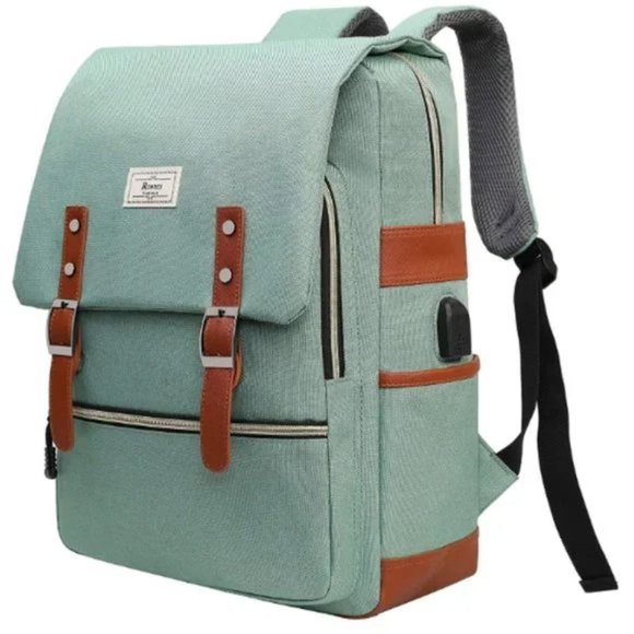 Vintage Laptop Backpack for Women Men Unisex College Bag - Picture 1 of 5